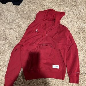 unisex alabama nike quart zip